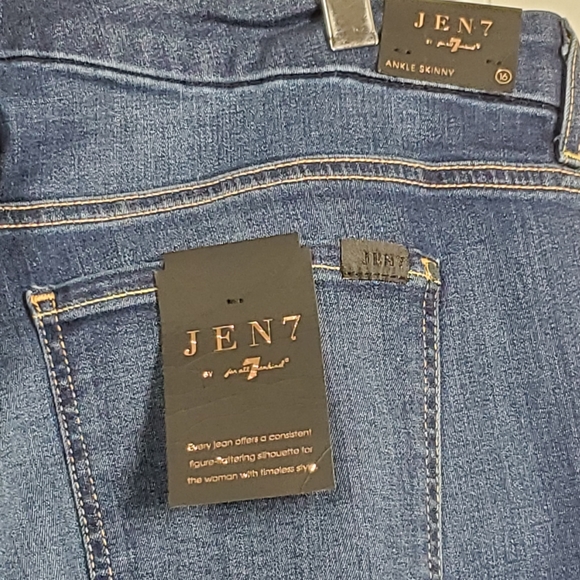 NWT 7famk JEN7 ankle skinny jeans size 31 - Picture 10 of 15